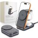 Бездротовий зарядний пристрій Tech-Protect A53 3 in 1 Magnetic (25W) QI2.2 (5906302323890) - Grey (958321H). Фото 5 з 9