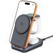 Бездротовий зарядний пристрій Tech-Protect A53 3 in 1 Magnetic (25W) QI2.2 (5906302323890) - Grey (958321H). Фото 1 з 9
