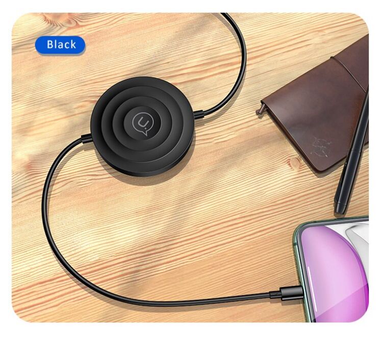 Беспроводное зарядное устройство USAMS US-CC096 + кабель Lightning - Black: фото 14 из 15