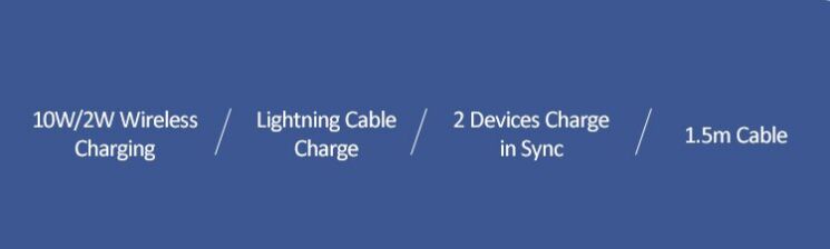 Беспроводное зарядное устройство USAMS US-CC096 + кабель Lightning - Black: фото 4 из 15