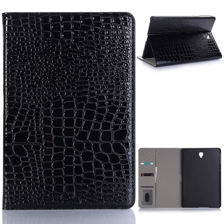 Чохол Deexe Crocodile Style для Samsung Galaxy Tab S4 10.5 (T830/835) - Black: фото 1 з 10