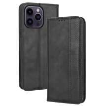 Чехол Deexe Retro Style для Apple iPhone 14 Pro Max - Black: фото 1 из 11