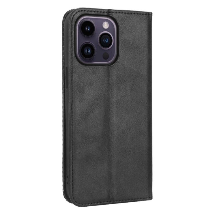 Чехол Deexe Retro Style для Apple iPhone 14 Pro Max - Black: фото 3 из 11