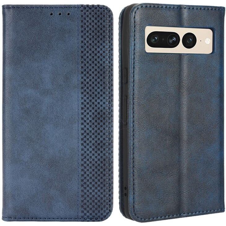 Чехол Deexe Retro Style для Google Pixel 7 Pro - Blue: фото 1 из 7