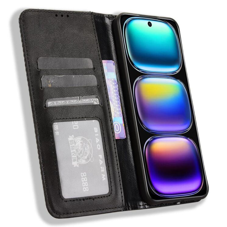 Чохол Deexe Retro Style для Infinix Smart 9 (X6532) / Hot 50i (X6531) - Black: фото 2 з 7
