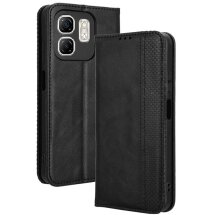 Чехол Deexe Retro Style для Infinix Smart 9 (X6532) / Hot 50i (X6531) - Black: фото 1 из 7
