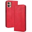 Чехол Deexe Retro Style для Motorola Moto G32 - Red (304403R)