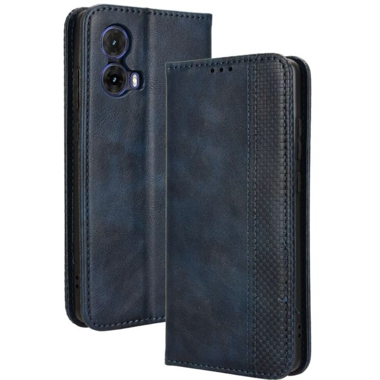 Чохол Deexe Retro Style для Motorola Moto G85 - Blue: фото 1 з 7