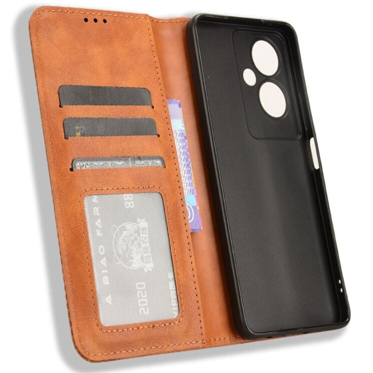 Чехол Deexe Retro Style для OnePlus Nord N30 SE - Brown: фото 4 из 7
