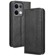 Чохол Deexe Retro Style для OPPO Reno 13 5G - Black (376512B)