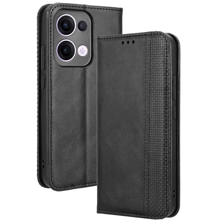 Чохол Deexe Retro Style для OPPO Reno 13 5G - Black: фото 1 з 7