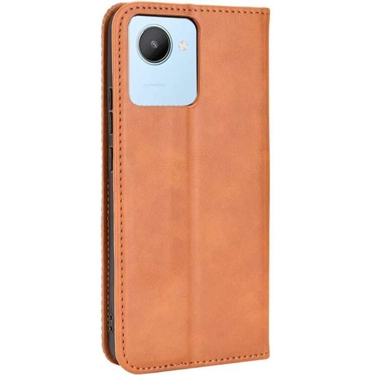 Чехол Deexe Retro Style для Realme C30 / Narzo 50i Prime - Brown: фото 6 из 7