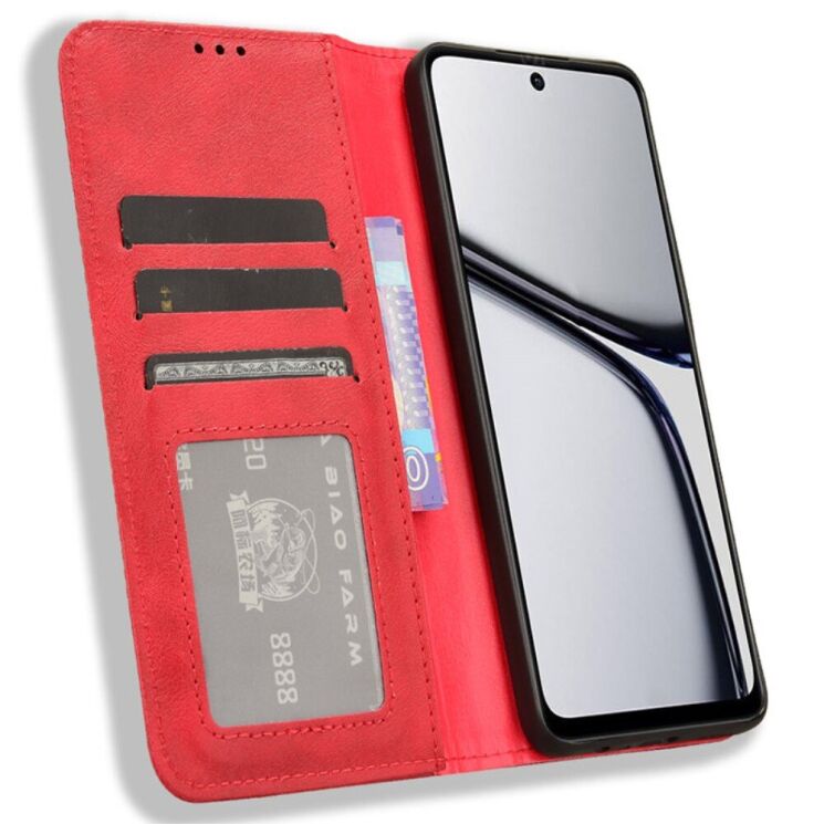 Чехол Deexe Retro Style для Realme C65 - Red: фото 2 из 7