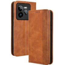 Чехол Deexe Retro Style для Realme GT 7 Pro - Brown: фото 1 из 7