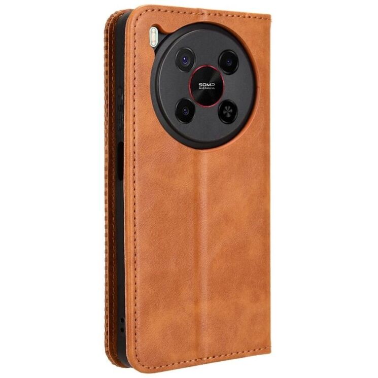 Чехол Deexe Retro Style для ZTE Nubia V70 Max - Brown: фото 7 из 18