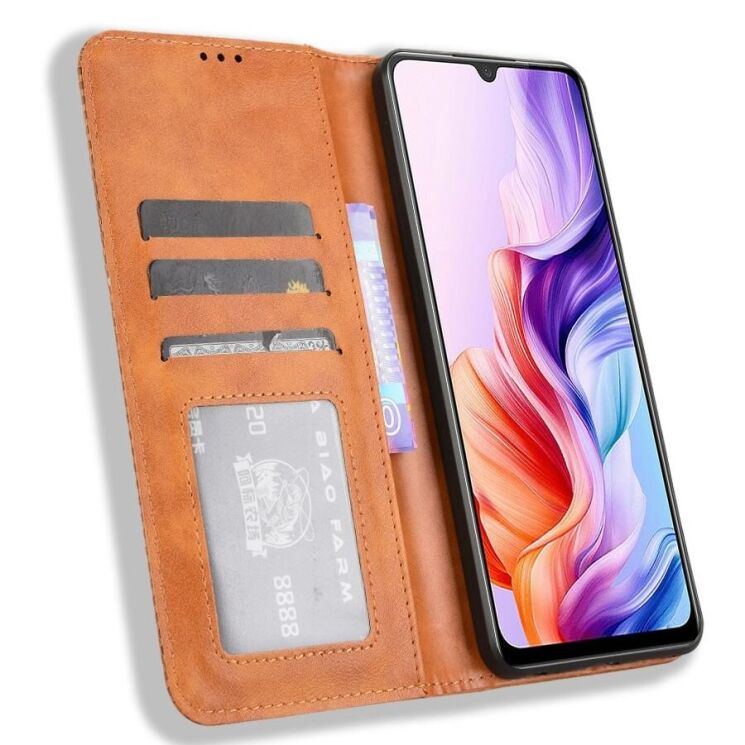 Чехол Deexe Retro Style для ZTE Nubia V70 Max - Brown: фото 4 из 18