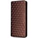Чехол Deexe Rhombus Book для Motorola Edge 60 / Edge 60 Fusion - Brown (379608Z). Фото 7 из 10