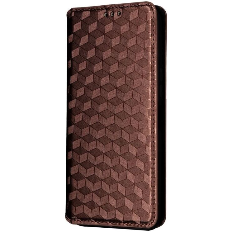 Чехол Deexe Rhombus Book для Motorola Edge 60 / Edge 60 Fusion - Brown: фото 7 из 10