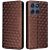 Чехол Deexe Rhombus Book для Motorola Edge 60 / Edge 60 Fusion - Brown: фото 1 из 10