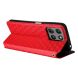 Чехол Deexe Rhombus Book для Motorola Moto G15 / G15 Power - Red (372611R). Фото 4 из 10
