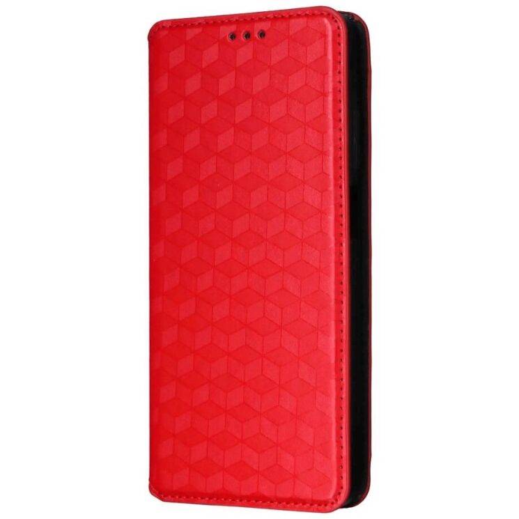 Чехол Deexe Rhombus Book для Motorola Moto G15 / G15 Power - Red: фото 7 из 10