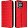 Чехол Deexe Rhombus Book для Motorola Moto G15 / G15 Power - Red (372611R)