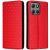 Чехол Deexe Rhombus Book для Motorola Moto G15 / G15 Power - Red: фото 1 из 10
