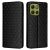 Чохол Deexe Rhombus Book для Motorola Moto G86 - Black: фото 1 з 10