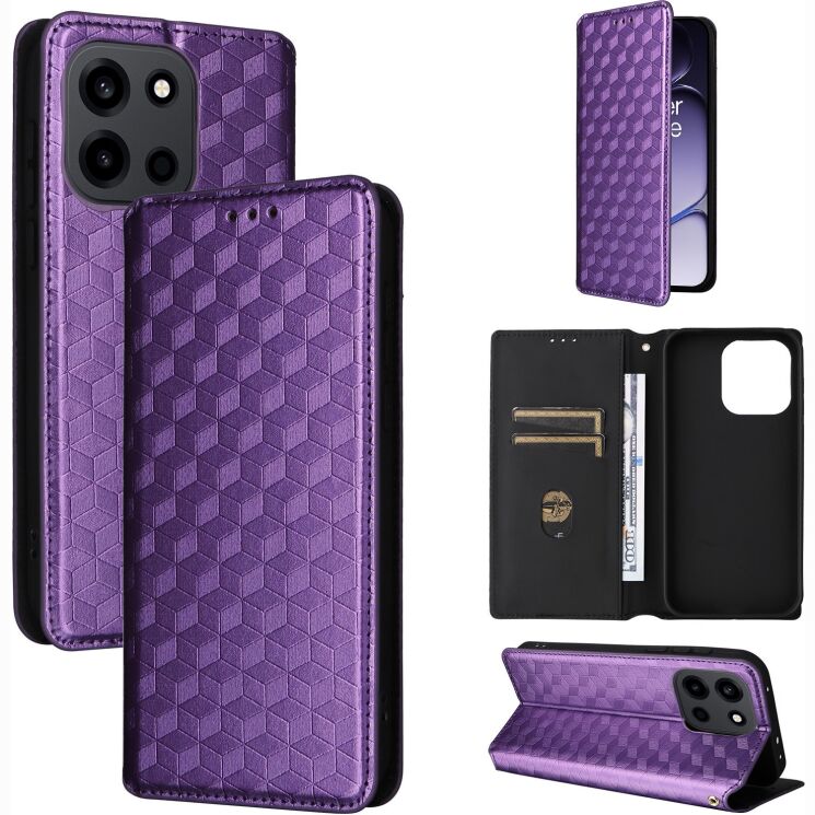 Чохол Deexe Rhombus Book для OnePlus Nord 6 - Purple (411901V) Чохол Deexe Rhombus Book для OnePlus Nord 6 - Purple: фото 8 з 10