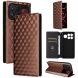 Чехол Deexe Rhombus Book для Xiaomi Poco F9 Ultra - Brown (430113Z). Фото 6 из 10