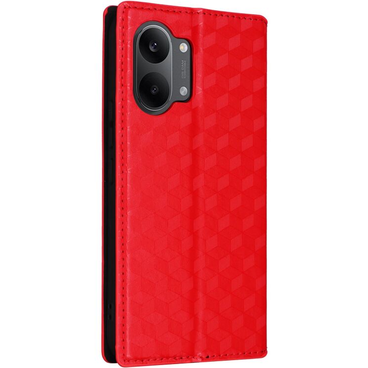 Чохол Deexe Rhombus Book для Xiaomi Poco X8 Pro Max - Red: фото 7 з 9