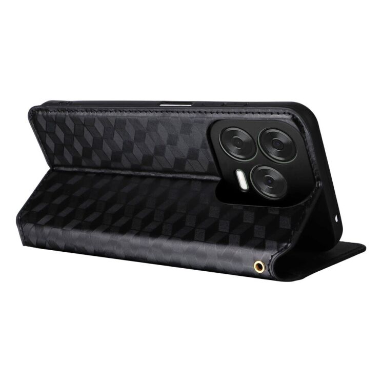 Чехол Deexe Rhombus Book для ZTE Nubia V70 Design - Black: фото 4 из 10