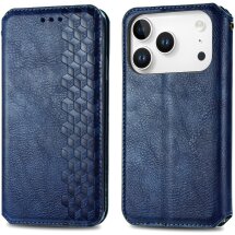 Чохол Deexe Rhombus Wallet для iPhone 18 Pro Max / 17 Pro Max - Blue: фото 1 з 6