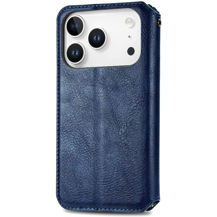 Чохол Deexe Rhombus Wallet для iPhone 18 Pro Max / 17 Pro Max - Blue: фото 5 з 6