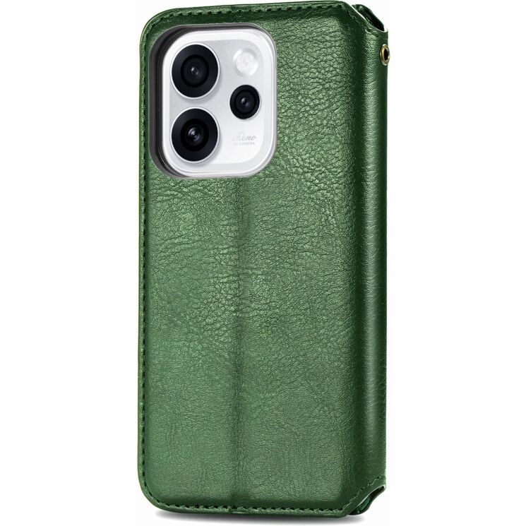 Чохол Deexe Rhombus Wallet для OPPO Reno 15 Pro - Green: фото 5 з 8