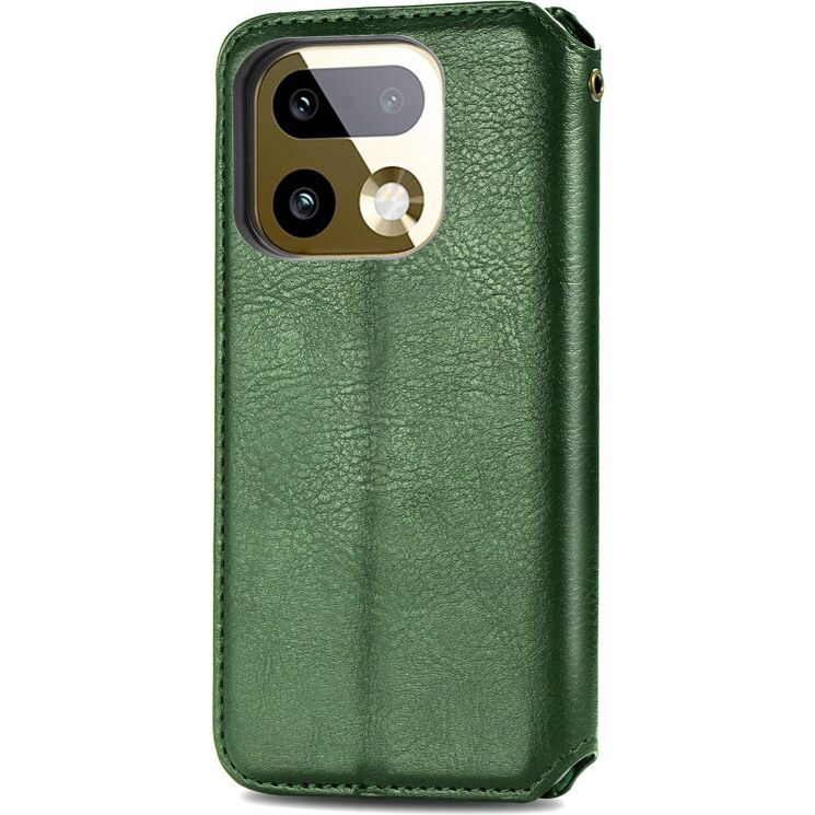 Чехол Deexe Rhombus Wallet для Realme 16 Pro - Green (428031G) Чехол Deexe Rhombus Wallet для Realme 16 Pro - Green: фото 5 из 9
