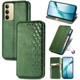 Чехол Deexe Rhombus Wallet для Realme C75 - Green: фото 1 из 9