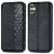 Чехол Deexe Rhombus Wallet для Samsung Galaxy A06 (A065) - Black: фото 1 из 6