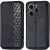 Чехол Deexe Rhombus Wallet для TECNO Spark 20 Pro - Black: фото 1 из 6