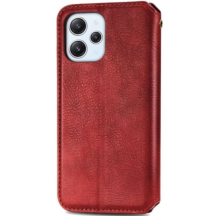 Чехол Deexe Rhombus Wallet для Xiaomi Redmi 12 - Red: фото 6 из 8