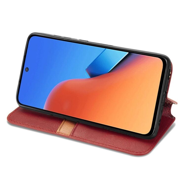 Чехол Deexe Rhombus Wallet для Xiaomi Redmi 12 - Red: фото 3 из 8