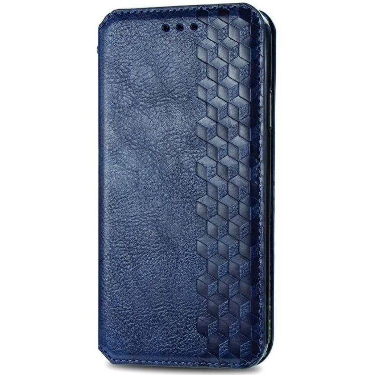 Чехол Deexe Rhombus Wallet для ZTE Blade A75 - Blue: фото 4 из 9
