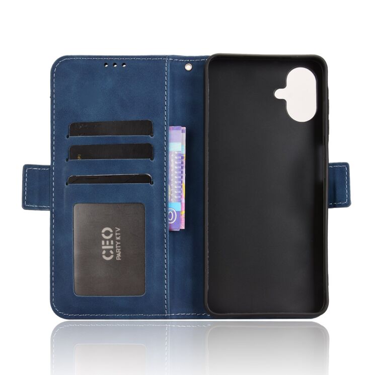 Чехол Deexe Wallet Stand для Samsung Galaxy A07 (A075) - Blue: фото 4 из 15