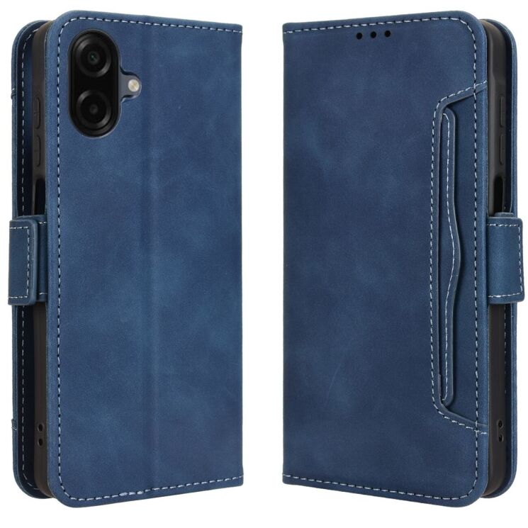 Чехол Deexe Wallet Stand для Samsung Galaxy A07 (A075) - Blue: фото 1 из 15