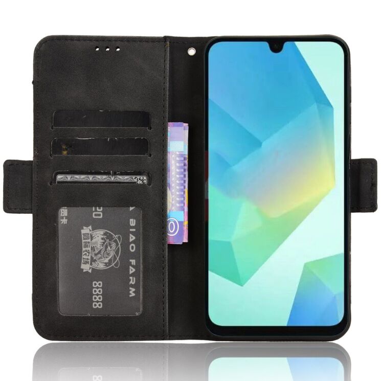 Чехол Deexe Wallet Stand для Samsung Galaxy A16 (A165) / Galaxy A26 (A266) / Galaxy A17 (A176) - Black: фото 5 из 15