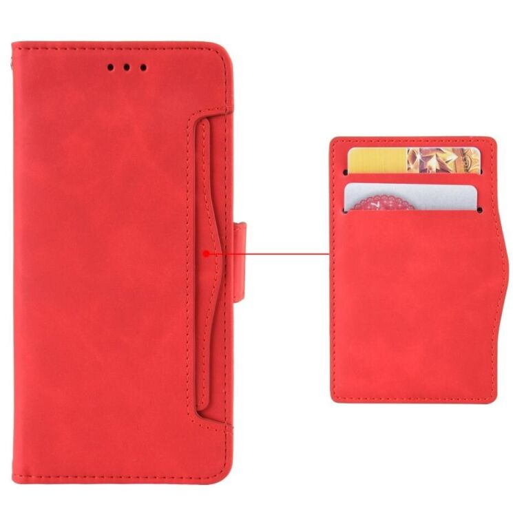 Чехол Deexe Wallet Stand для Samsung Galaxy A35 (A356) - Red: фото 4 из 7