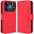 Чехол Deexe Wallet Stand для TECNO Pova 6 - Red (354102R)