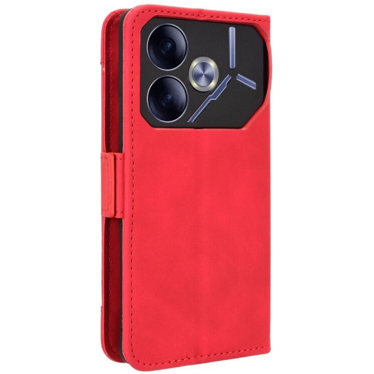 Чехол Deexe Wallet Stand для TECNO Pova 6 - Red: фото 6 из 8