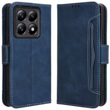 Чехол Deexe Wallet Stand для Xiaomi 14T - Blue: фото 1 из 7