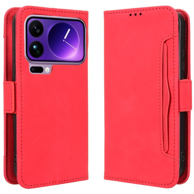 Чехол-книжка с кармашками Deexe Wallet Stand для Xiaomi 17 Pro - Red (390711R) Чехол-книжка с кармашками Deexe Wallet Stand для Xiaomi 17 Pro - Red: фото 1 из 15